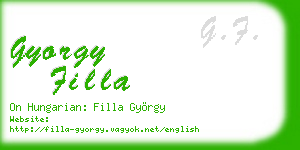 gyorgy filla business card